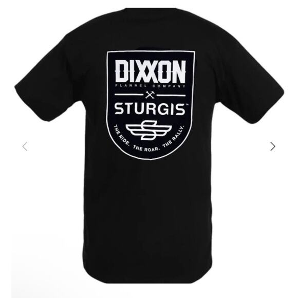 Dixxon Sturgis Let Freedom Caw Motorcycle T Shirt Men Black  NWT  Large - Picture 1 of 3